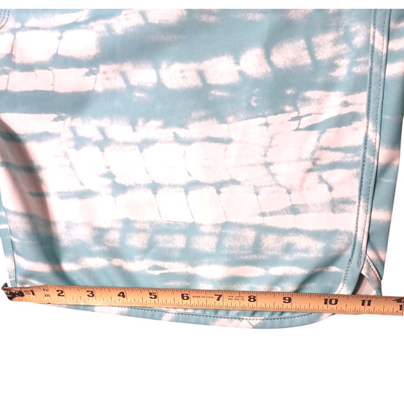 Hurley Phantom Tigerbyte Board Shorts Mens Sz 32 Aqua White Swim Stretch Tie Dye - Picture 9 of 12